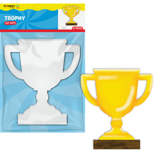 Steel Blue Teacher's Choice  Paper Shapes Trophy (15 Piece) Kids Craft Basics