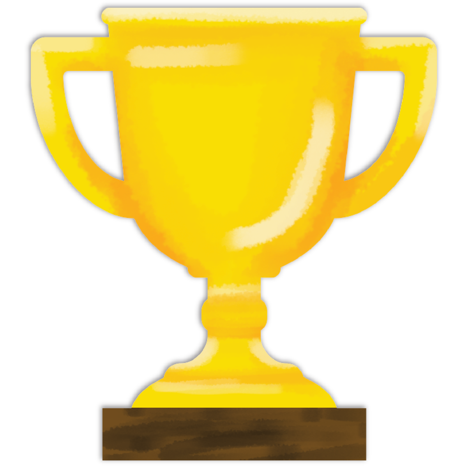 Gold Teacher's Choice  Paper Shapes Trophy (15 Piece) Kids Craft Basics