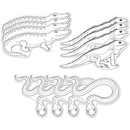 Dark Slate Gray Teacher's Choice  Paper Shapes Reptiles (12 Piece) Kids Paper Shapes