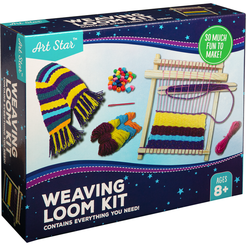 Dark Slate Gray Art Star Wooden Loom Weaving Activity Kit Kids Craft Kits