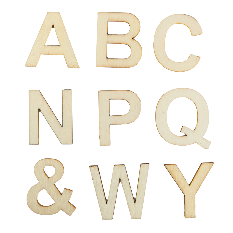 Wheat Urban Crafter Wooden Alphabet Letters (162 Pieces) Objects