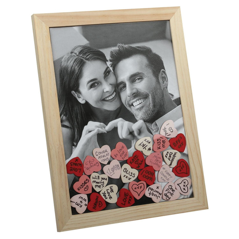 Rosy Brown Urban Crafter Frame with Heart Tokens - 40cm x 30cm Frames