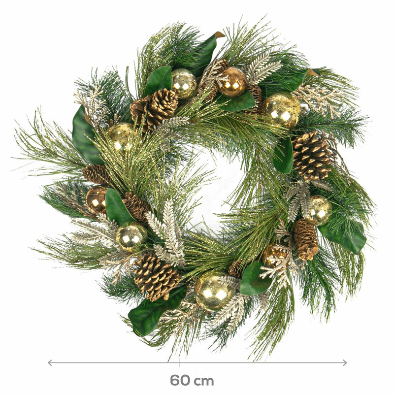 Olive Drab Copperlane Wreath 60cm Christmas