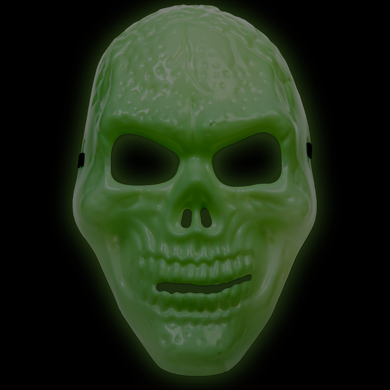 Black Art Star Halloween Glow in the Dark Skull Mask Halloween