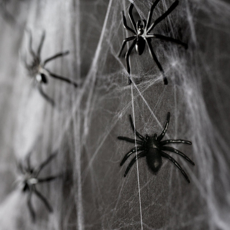 Dark Slate Gray Art Star Halloween Plastic Spiders (6 Piece) Halloween
