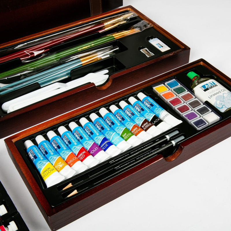 Medium Turquoise The Art Studio The Ultimate Painters Chest (77 Pieces) Acrylic Painting Sets