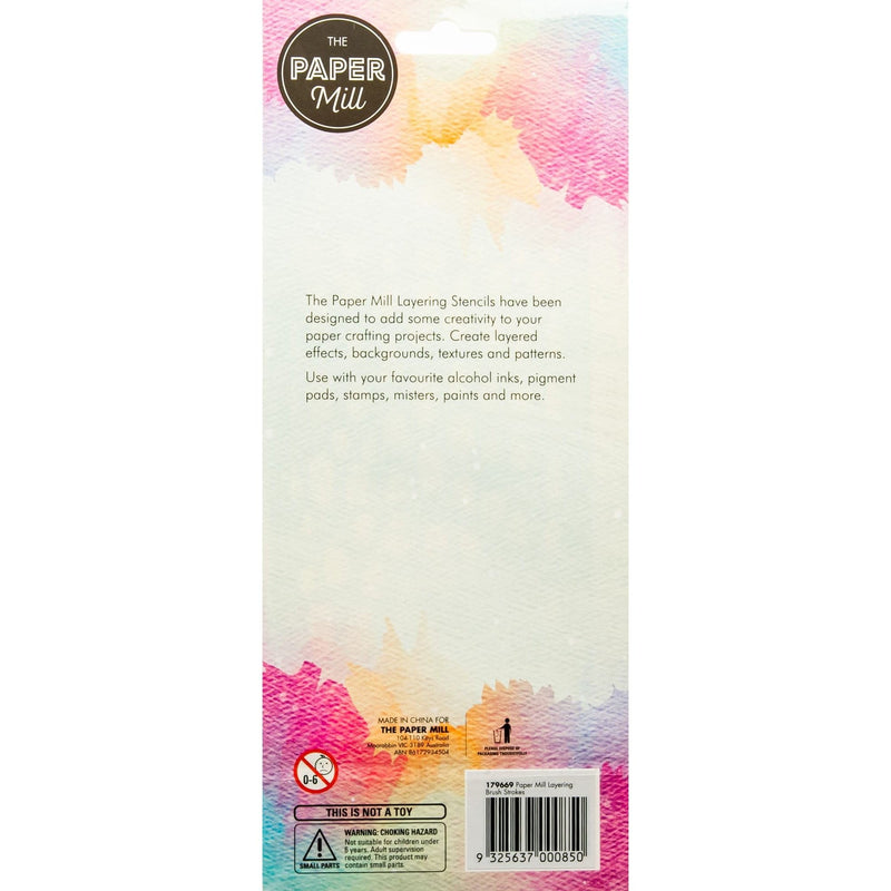 Beige The Paper Mill Brushstrokes Layering Stencil Stencils And Templates