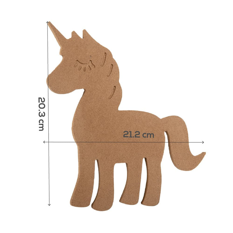 Rosy Brown Tim & Tess Decorate Your Own MDF Unicorn Kids Wood Craft