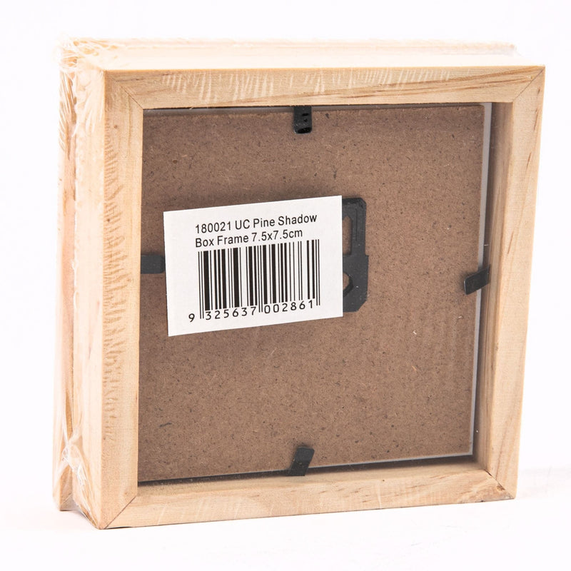 Rosy Brown Pine Shadow Box Frame 7.5 x 7.5cm Frames