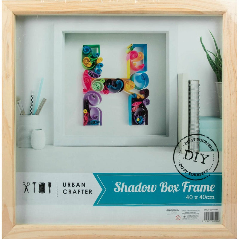 Gray Pine Shadow Box Frame 40 x 40cm Frames