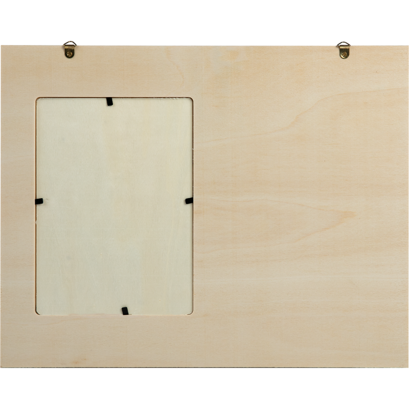 Gray Urban Crafter Plywood Panel Photo Frame 32.5x26 x0.9cm Frames