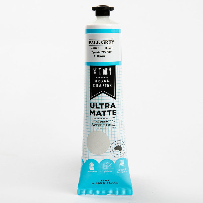 White Smoke Urban Crafter Ultra Matte Acrylic Paint Pale Grey Opaque S4 ASTM1 75ml Acrylic Paints
