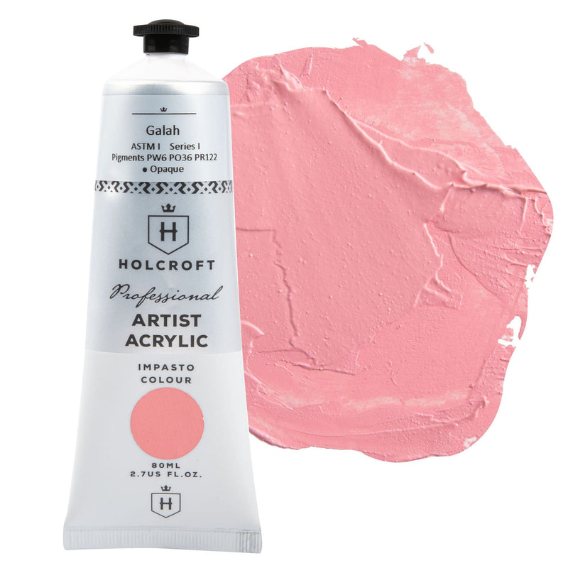 Light Pink Holcroft Professional Acrylic Paint Australian Series Galah 80ml Acrylic Paints