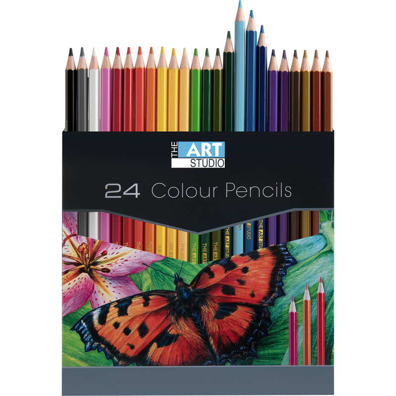 Dark Slate Gray The Art Studio Coloured Pencils (24 Pack) Pencils
