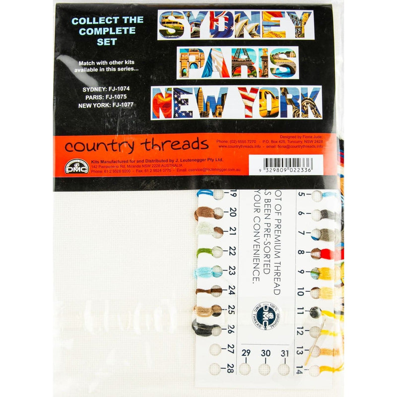 Orange Red London Cross Stitch Kit 18 x 81cm Needlework Kits
