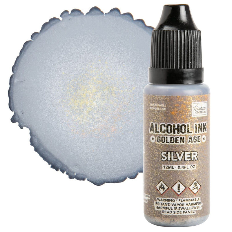 Gray Alcohol Ink Couture Creations  - Golden Age - Silver - 12ml | 0.4fl oz Alcohol Ink