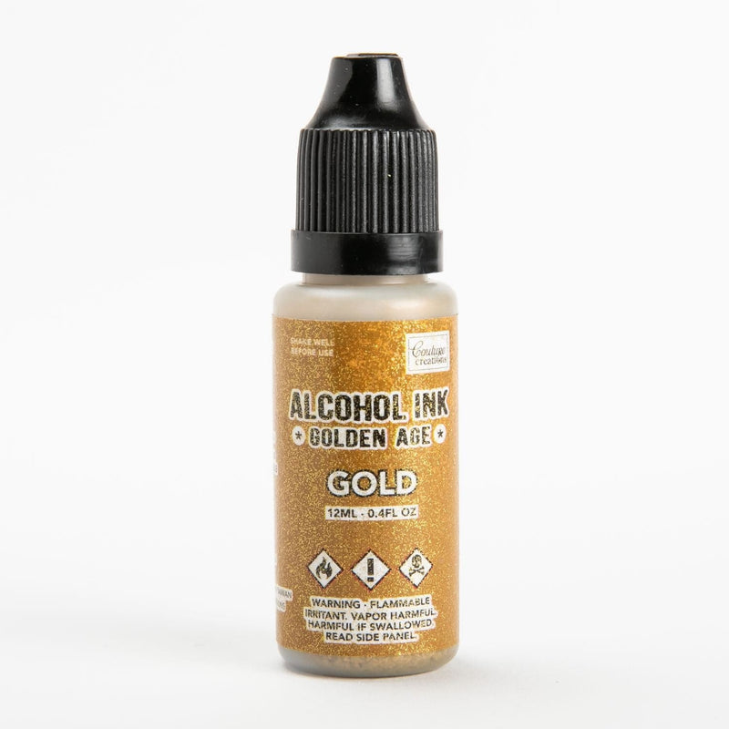 White Smoke Alcohol Ink Couture Creations  - Golden Age - Gold - 12ml | 0.4fl oz Alcohol Ink
