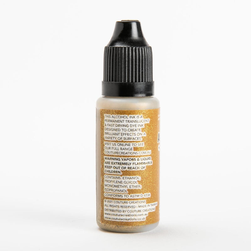 White Smoke Alcohol Ink Couture Creations  - Golden Age - Gold - 12ml | 0.4fl oz Alcohol Ink