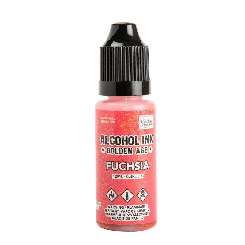 Light Coral Alcohol Ink Couture Creations  - Golden Age - Fuschia - 12ml | 0.4fl oz Alcohol Ink