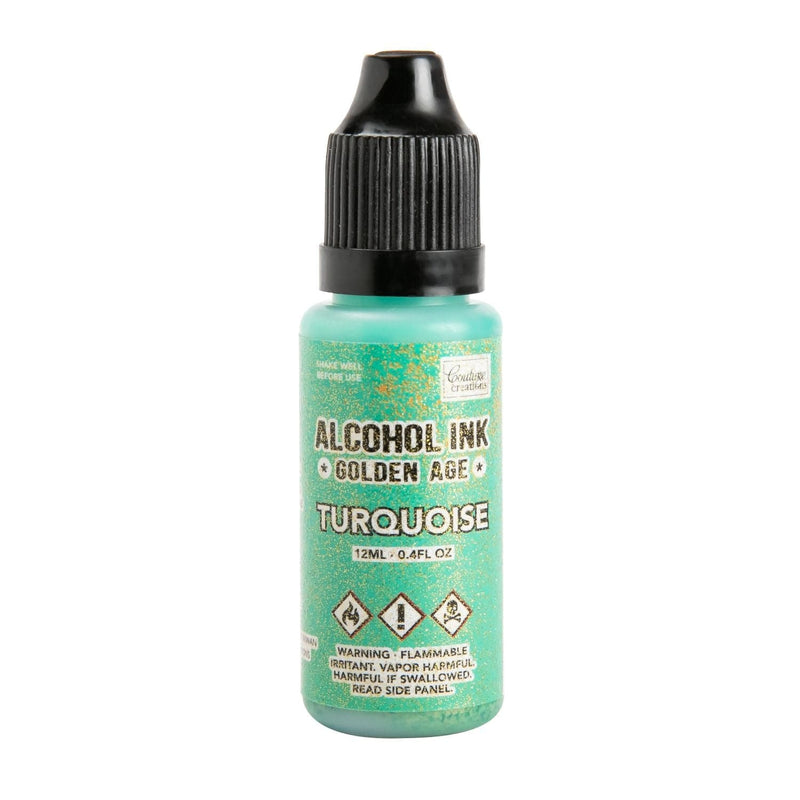 Dark Sea Green Alcohol Ink Couture Creations  - Golden Age - Turquoise - 12ml | 0.4fl oz Alcohol Ink