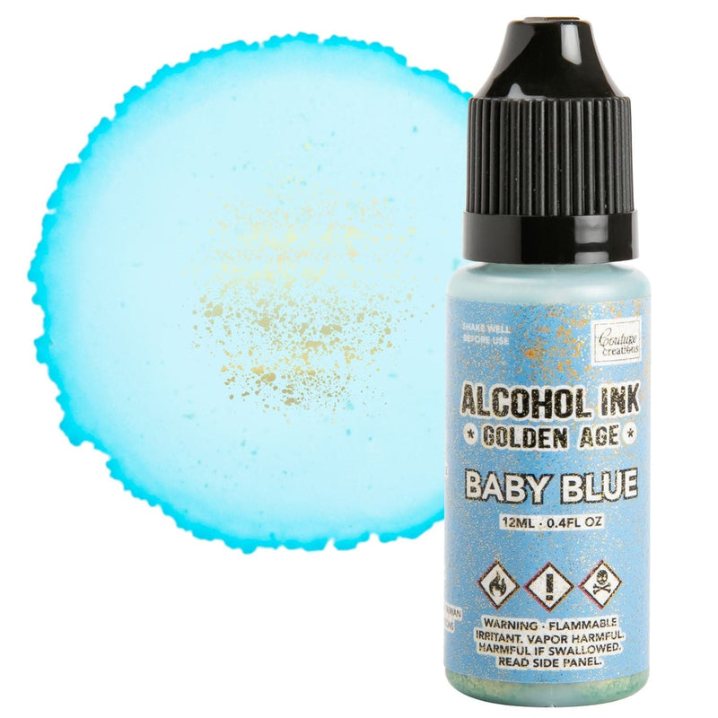 Powder Blue Alcohol Ink Couture Creations  - Golden Age - Baby Blue - 12ml | 0.4fl oz Alcohol Ink