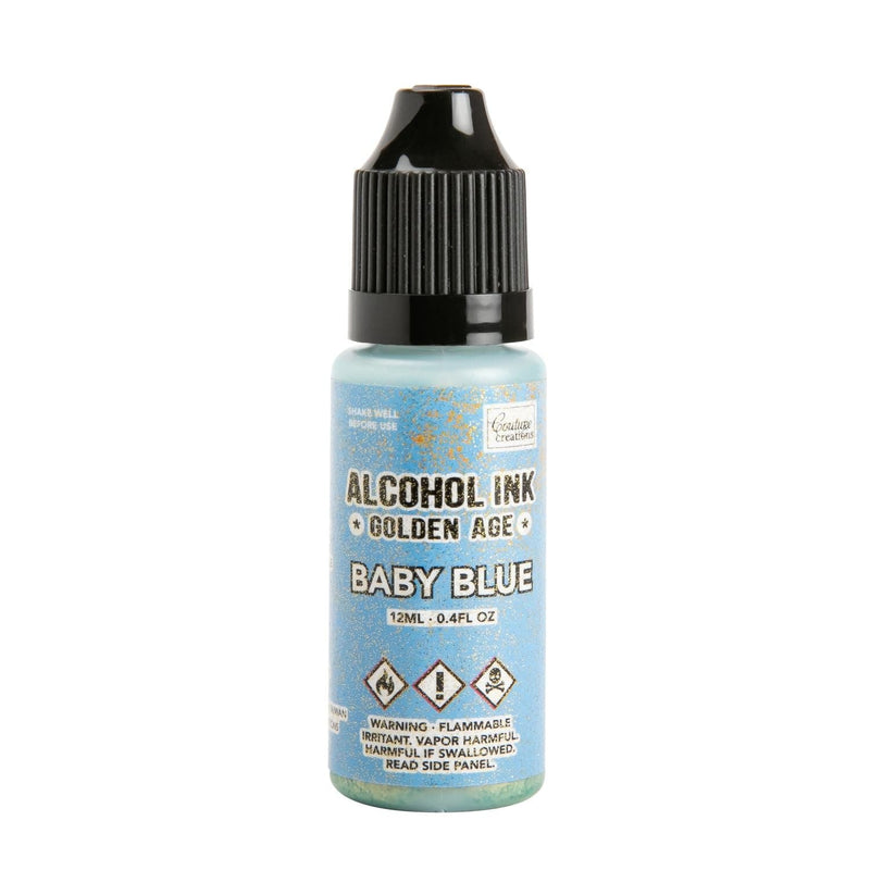 Gray Alcohol Ink Couture Creations  - Golden Age - Baby Blue - 12ml | 0.4fl oz Alcohol Ink