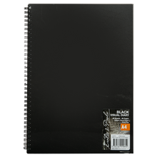 Black Eraldo di Paolo A4 Visual Diary 120gsm Black 40 Sheets Visual Diary
