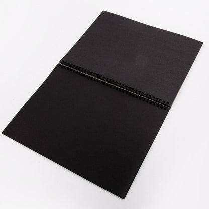 Black Eraldo di Paolo A4 Visual Diary 120gsm Black 40 Sheets Visual Diary