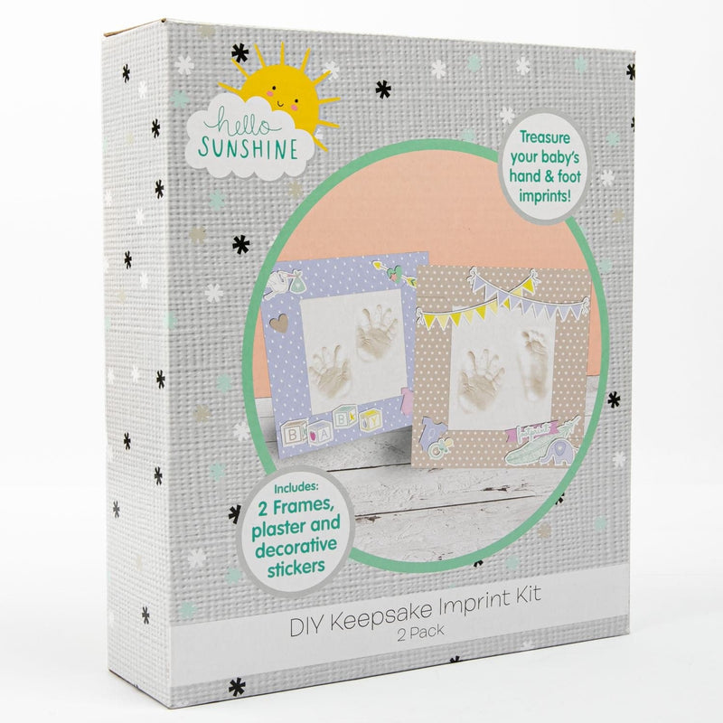 Gray Hello Sunshine Baby Keepsake Imprint Kit Kids Craft Kits