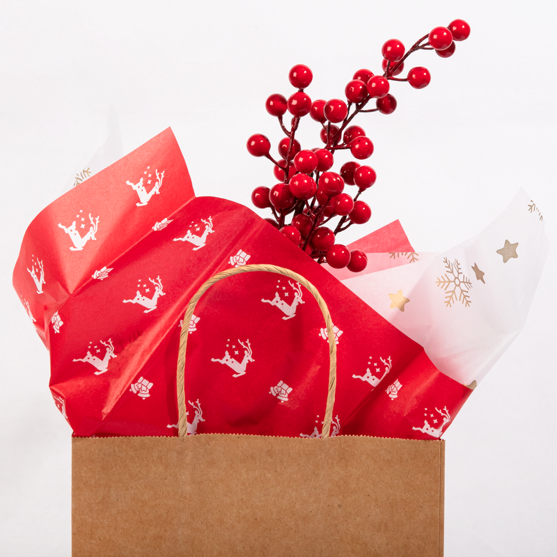 Misty Rose Christmas Tissue Wrap 50x50cm (10 Sheets) Christmas