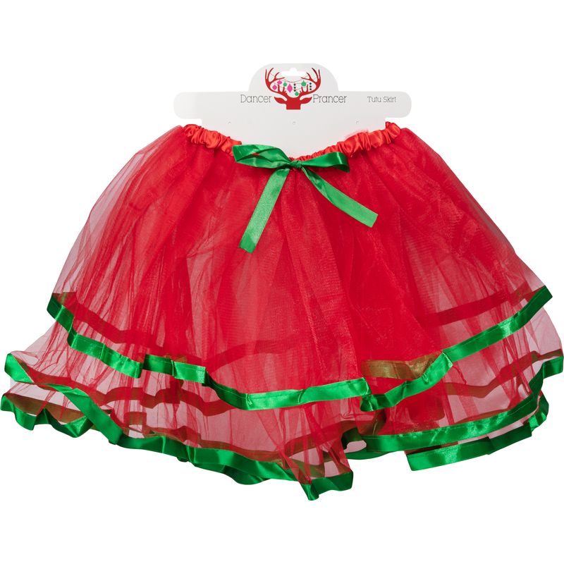 Firebrick Christmas Elasticised Adult Tutu Skirt Christmas