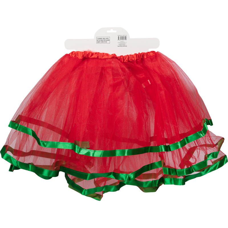 Firebrick Christmas Elasticised Adult Tutu Skirt Christmas