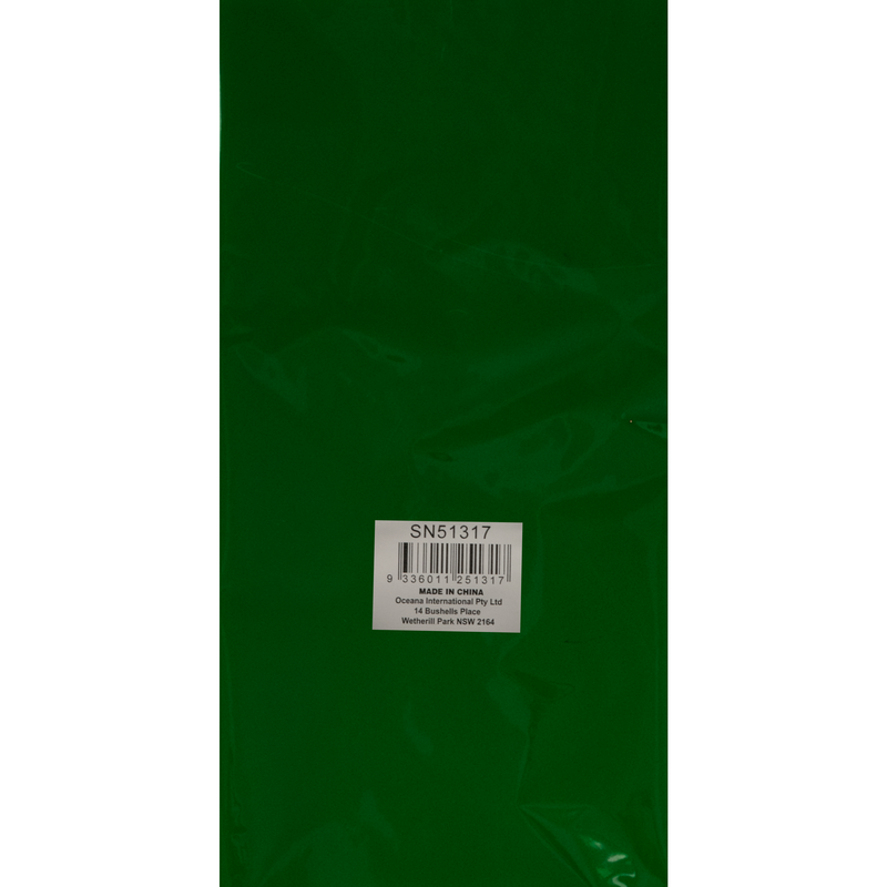 Dark Green Cello Wrap-Green 70x100cm (1 Sheet) Christmas