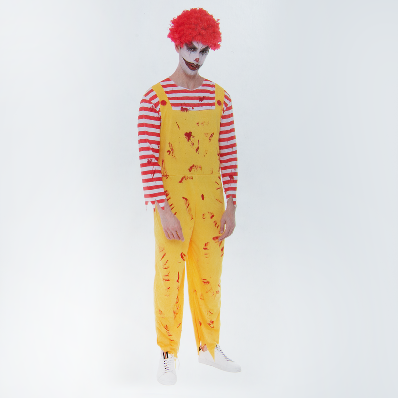 Lavender Halloween Killer Clown Costume-Large Halloween