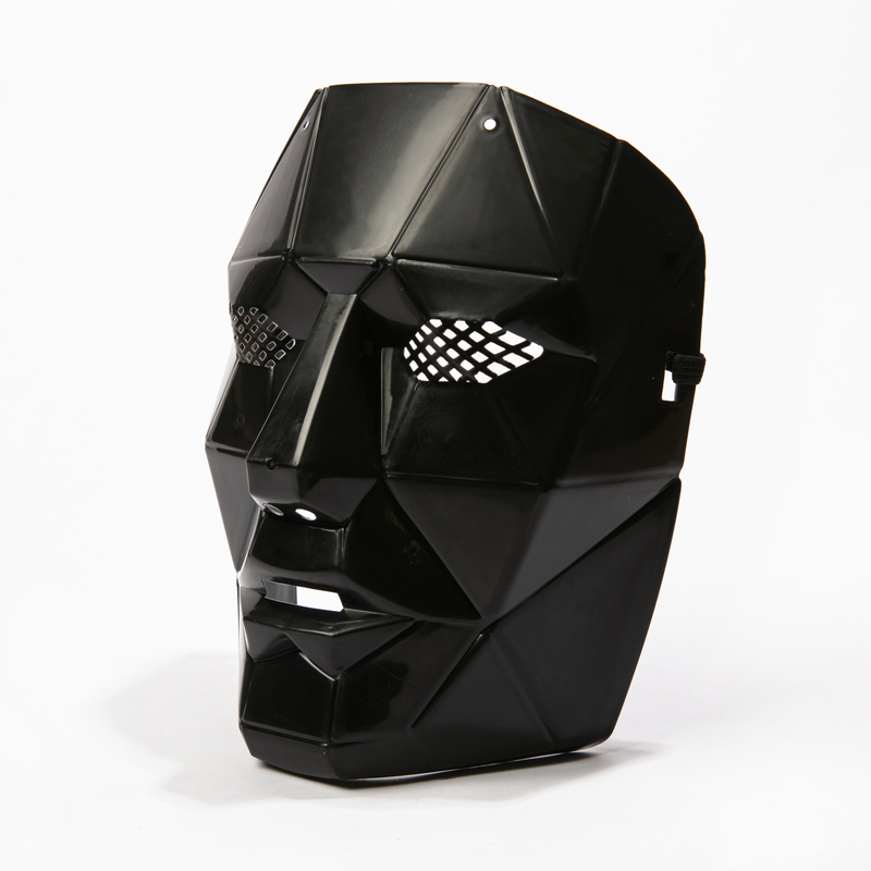 Black Halloween Front Man Mask Halloween