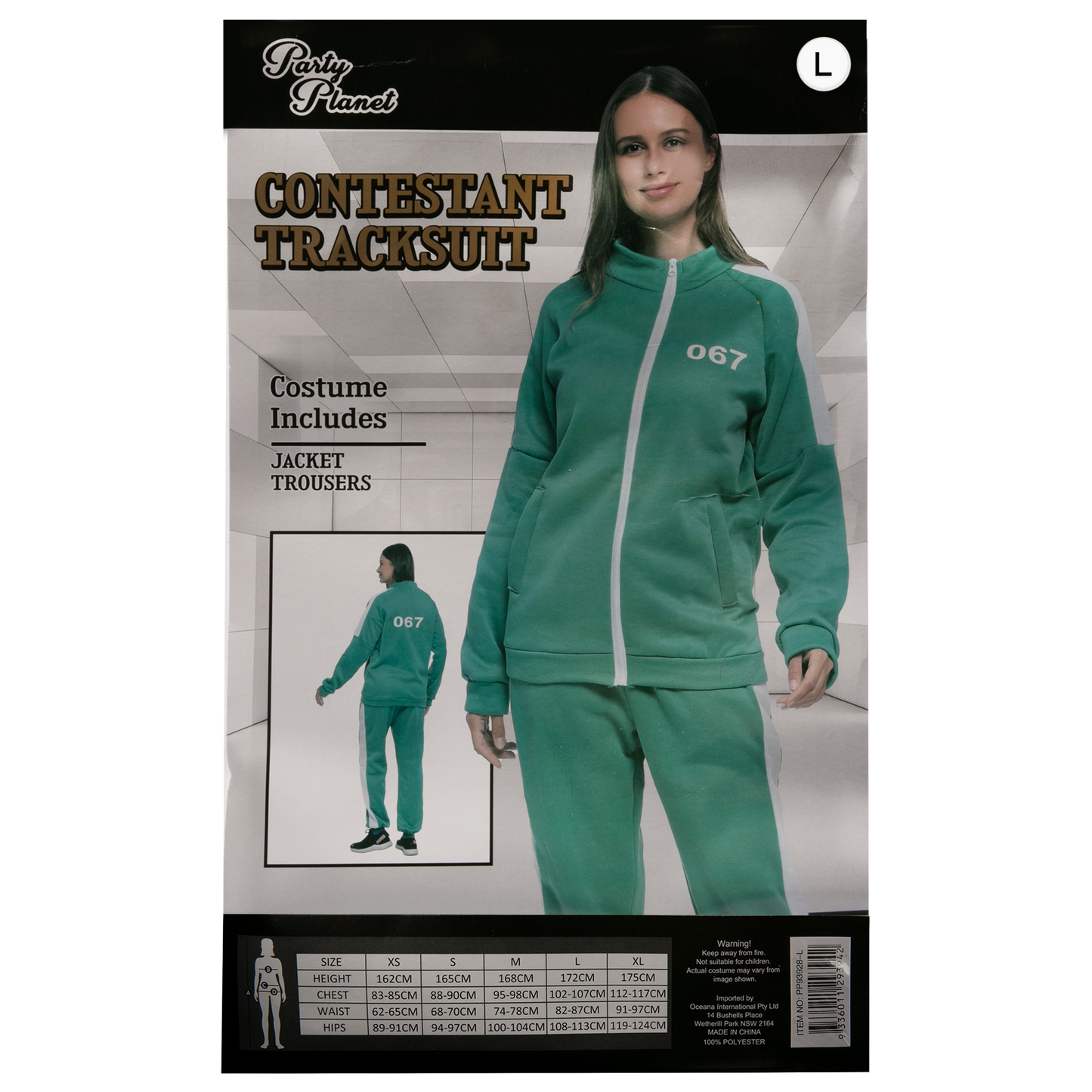 Dim Gray Halloween Female Contestant Costume-Large Halloween