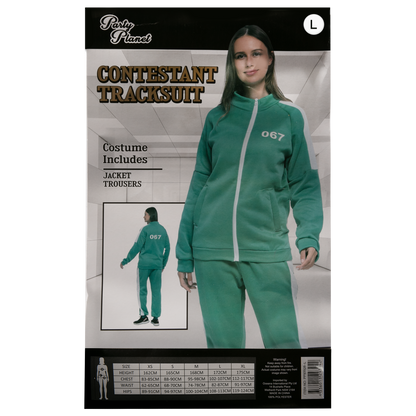Dim Gray Halloween Female Contestant Costume-Large Halloween