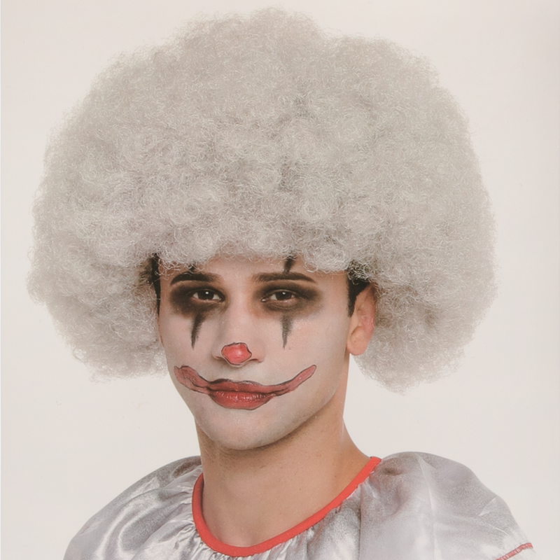 Gray Halloween Afro Wig Halloween