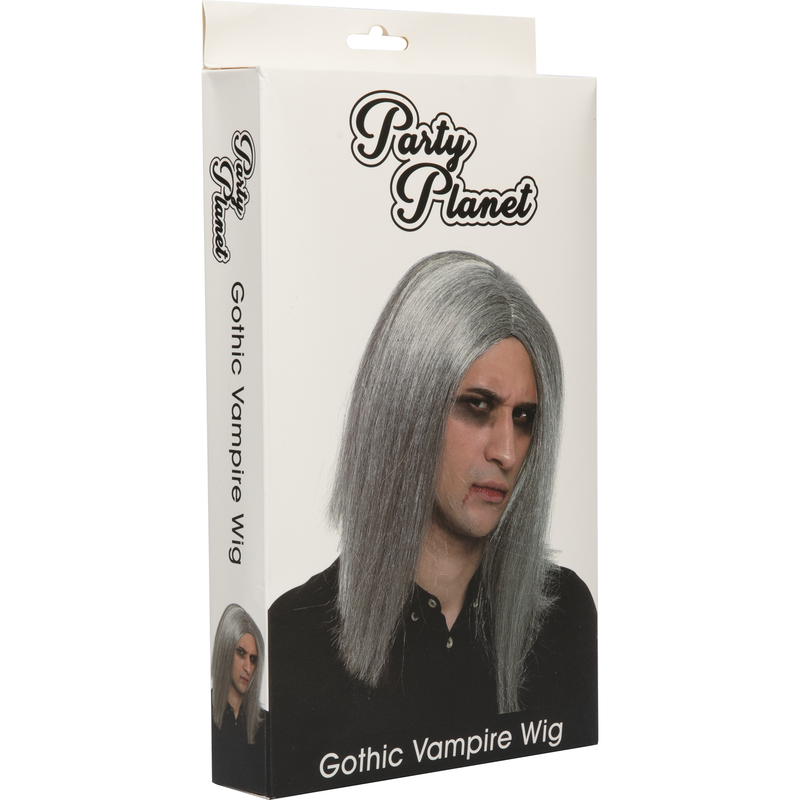 Light Gray Halloween Gothic Vampire Wig