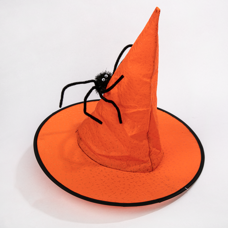 Chocolate Halloween Witch Hat with Spider-Orange Halloween