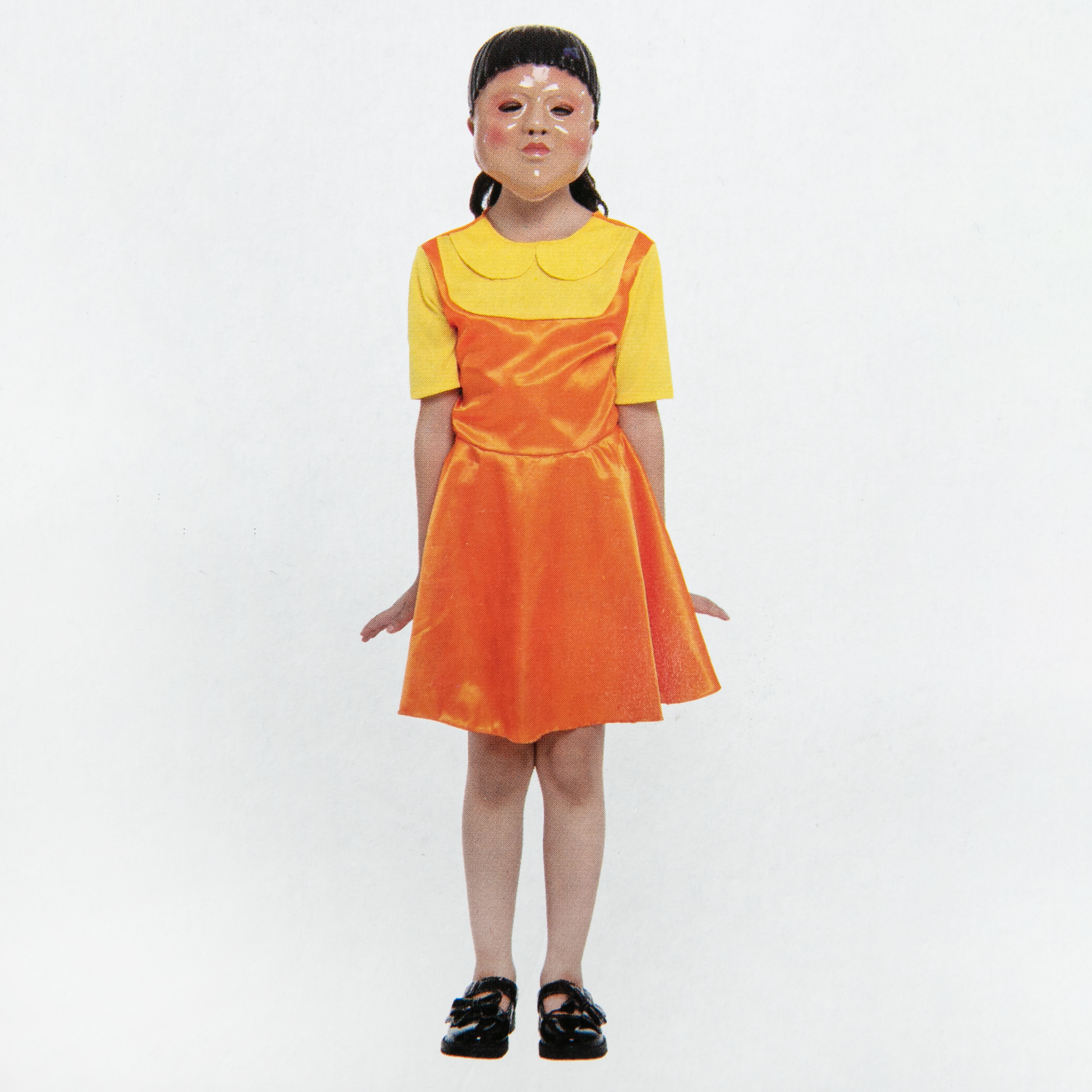 White Smoke Halloween Robot Doll Girl Kids Costume-Large Halloween