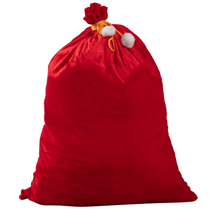 Dark Red Christmas Red Velvet Santa Sack 50x70cm Christmas