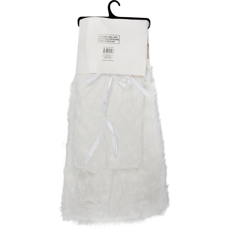 Christmas White Fur Tree Skirt 100cm
