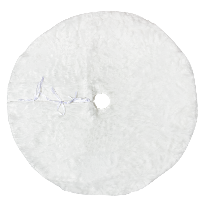 Christmas White Fur Tree Skirt 100cm