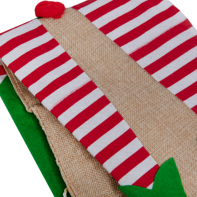 Dark Gray Christmas Elf Legs Santa Sack 50x70cm Christmas