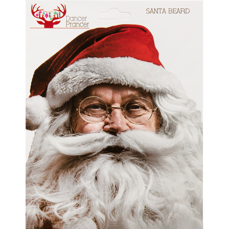 Light Gray Christmas Novelty Santa Beard Christmas