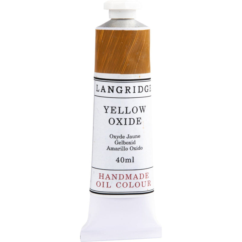 Saddle Brown Langridge Professional Oil Colour 40ml S1 Yellow Oxide Oil Paints