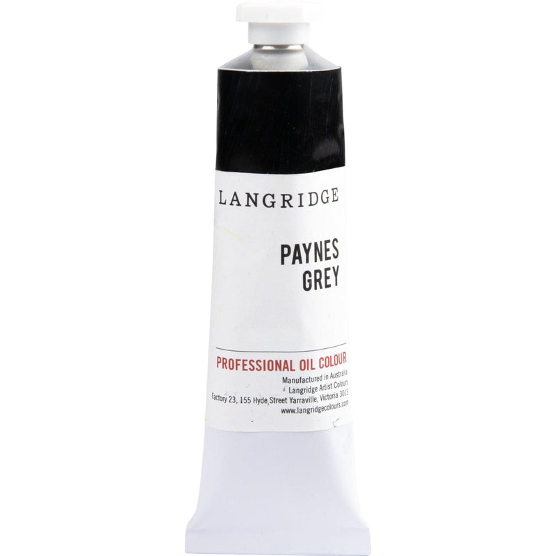 Black Langridge Professional Oil Colour 40ml S1 Paynes Grey Oil Paints