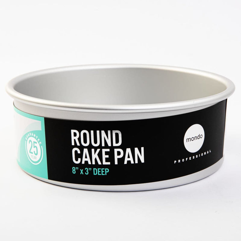 Black Mondo Pro Round Cake Pan 8" / 20 X 7.5Cm Bakeware