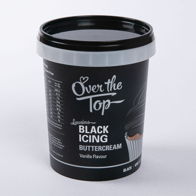 Black Over The Top Buttercream - Black Ingredients and Edibles - Cake Decorating